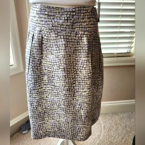 Womens silk lavender skirt
